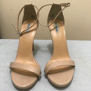 Nude heeled sandals